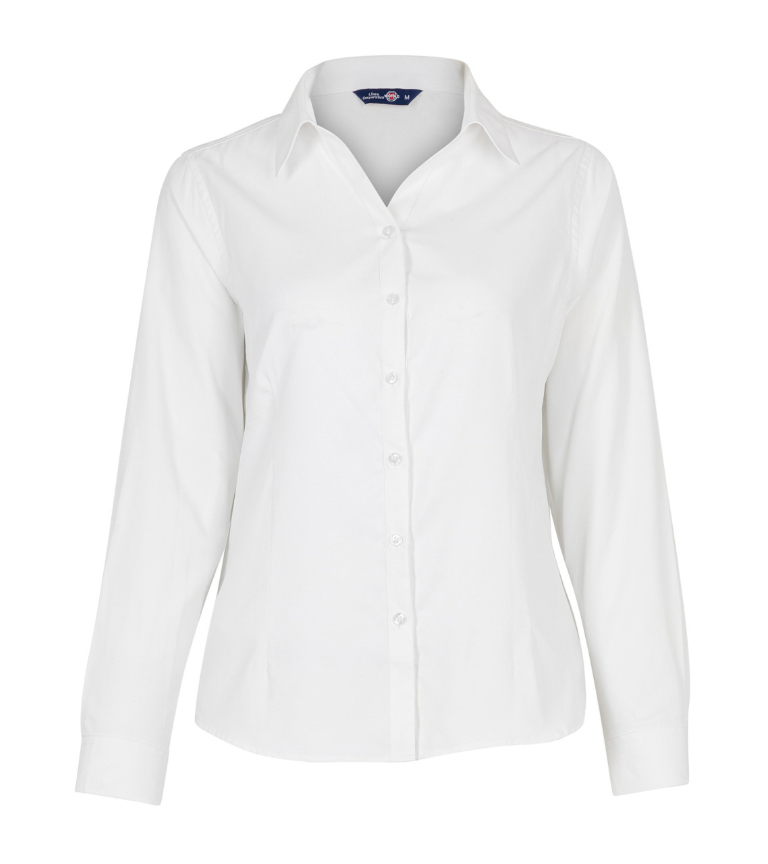 Oxford1 Blusa Oxford Light Manga Larga Mujer - Imagen 1