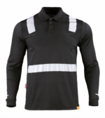 Polera Polo Hibrida con Cinta Reflectiva Manga Larga Hombre - Imagen 3